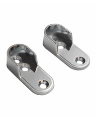 Chrome Oval Pillar Flange 16mm