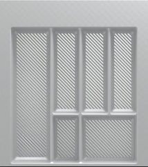 500mm Cutlery Tray White