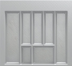 600mm Cutlery Tray White