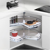 Lazy Susan Premium 270° Revolving Basket - Solid Base