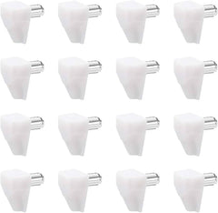 White Plastic Shelf Supports