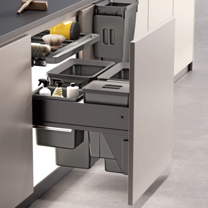 Pull Out Soft Closing Bin 600 X4