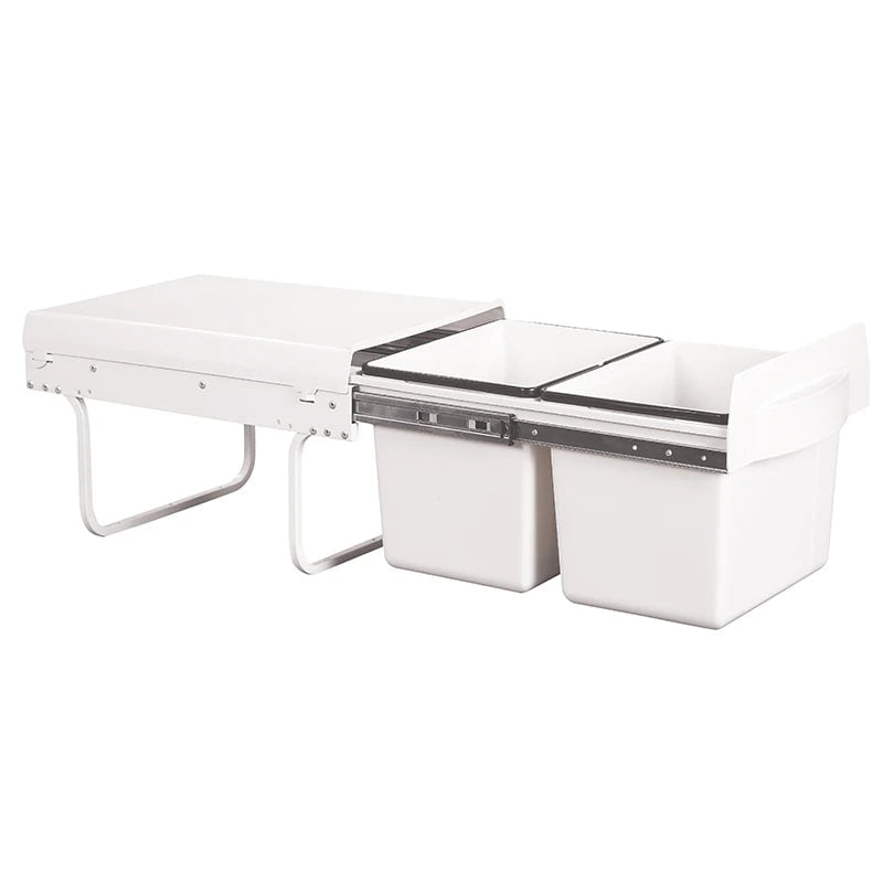 36L Soft Close Pull-out Double Bin with Metal Frame