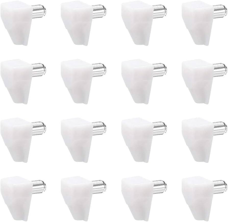 White Plastic Shelf Supports